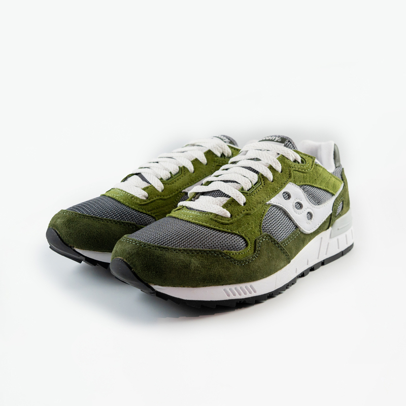 Saucony Shadow 5000 Uomo - Sneakers Retrò In Pelle Scamosciata E Rete, Color Grigio, Ammortizzamento EVA
